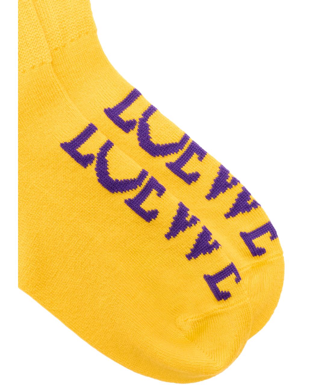 LOEWE Желтые носки, чулки и колготы, фото 2