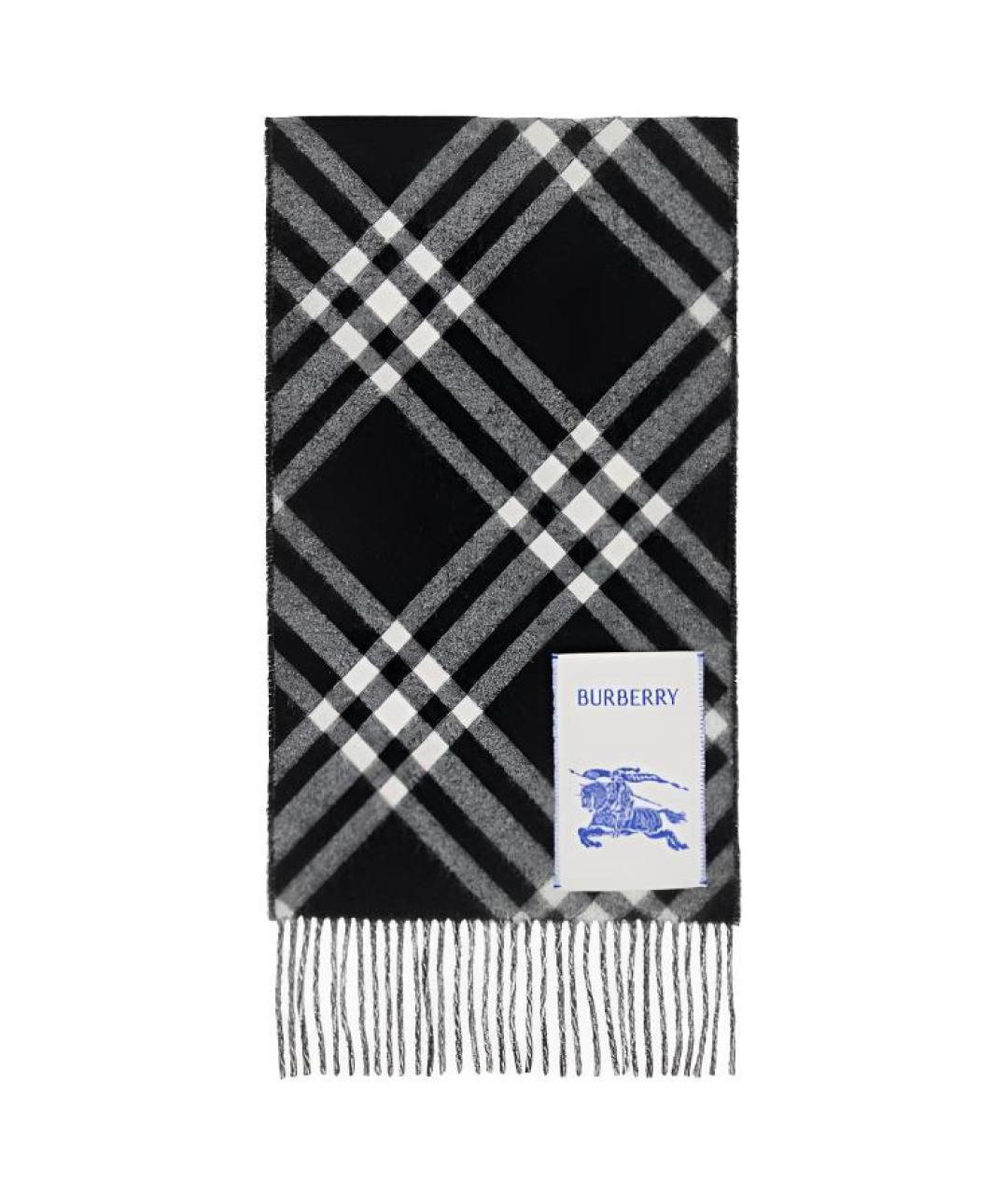 BURBERRY Черный шарф, фото 1