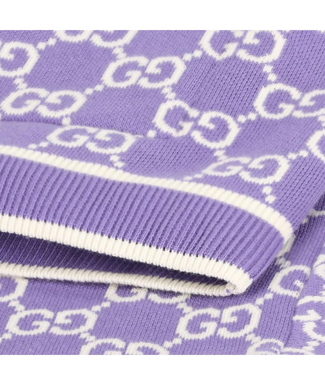 GUCCI Фиолетовый кардиган, фото 4