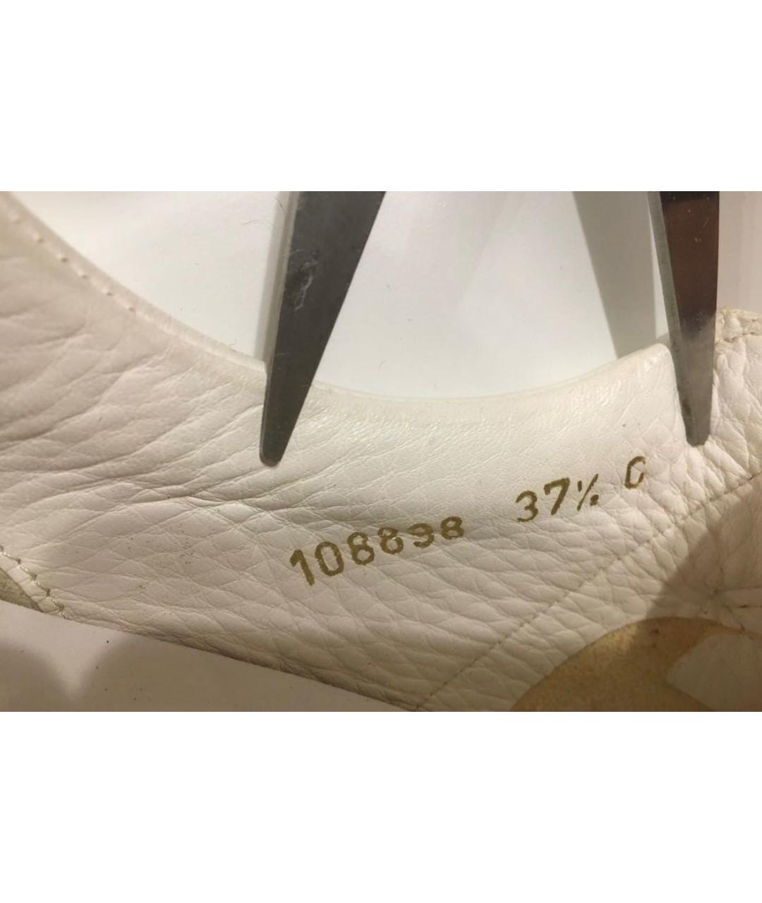 GUCCI Белые кожаные мокасины, фото 7