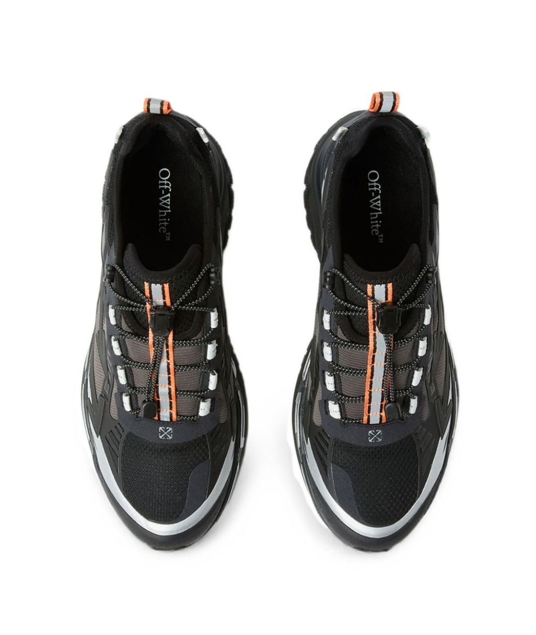 OFF-WHITE Черные синтетические низкие кроссовки / кеды, фото 2
