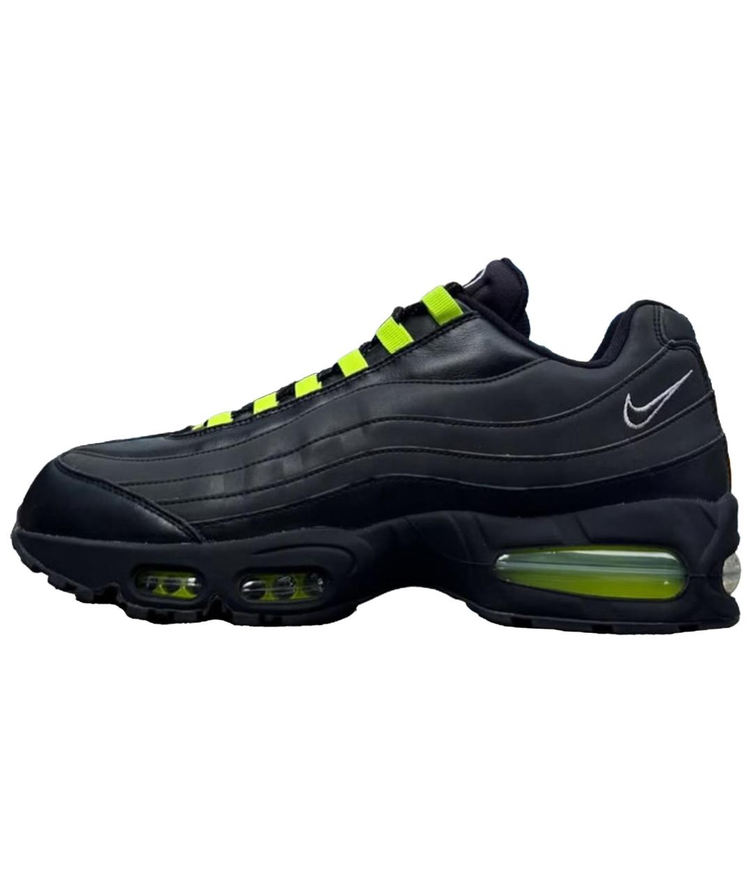 NIKE Черные кожаные кроссовки, фото 2