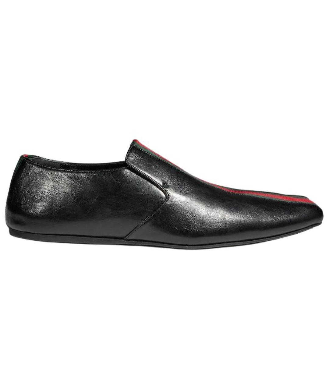 GUCCI Черные кожаные туфли, фото 2
