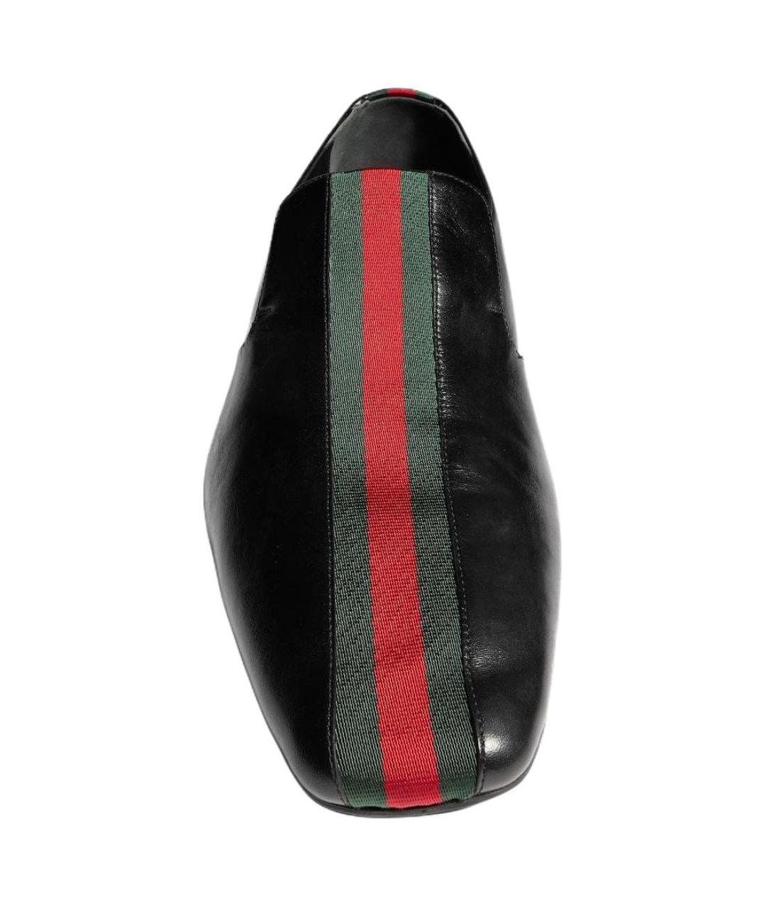 GUCCI Черные кожаные туфли, фото 5