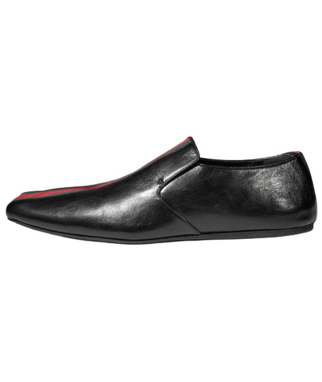 GUCCI Черные кожаные туфли, фото 6