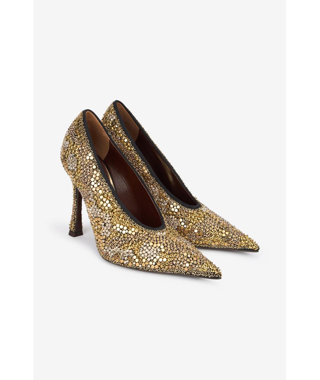 ROBERTO CAVALLI Золотые туфли, фото 2