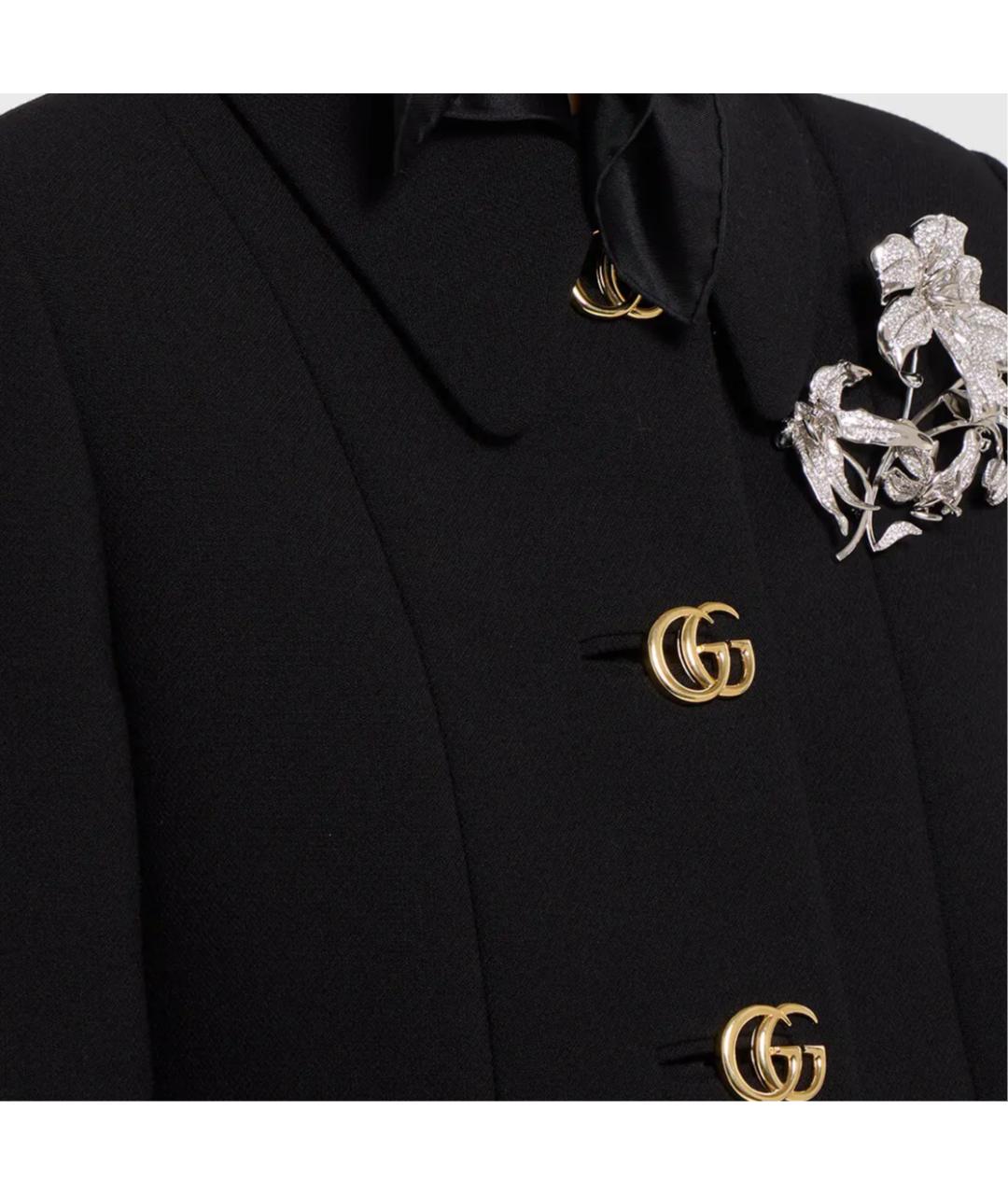 GUCCI Черное пальто, фото 2