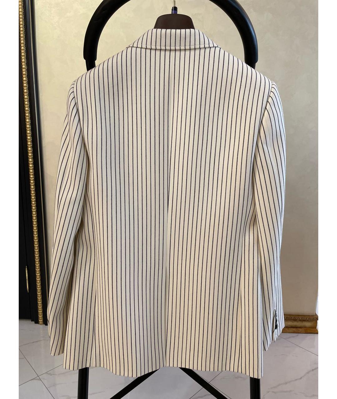 CELINE PRE-OWNED Белый шерстяной жакет/пиджак, фото 2