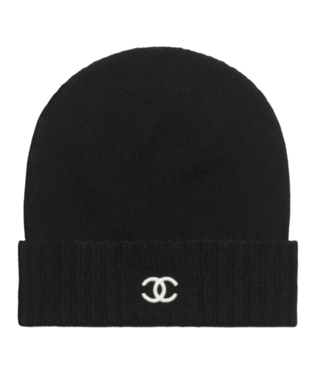 CHANEL Черная шапка, фото 1