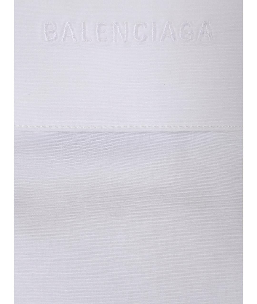 BALENCIAGA Белая хлопковая рубашка, фото 3