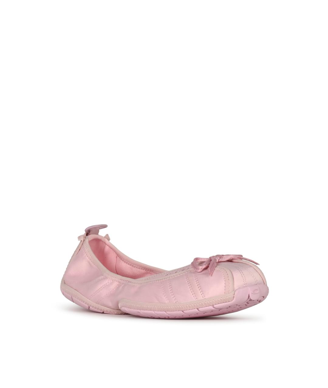 BALENCIAGA Розовые текстильные балетки, фото 2
