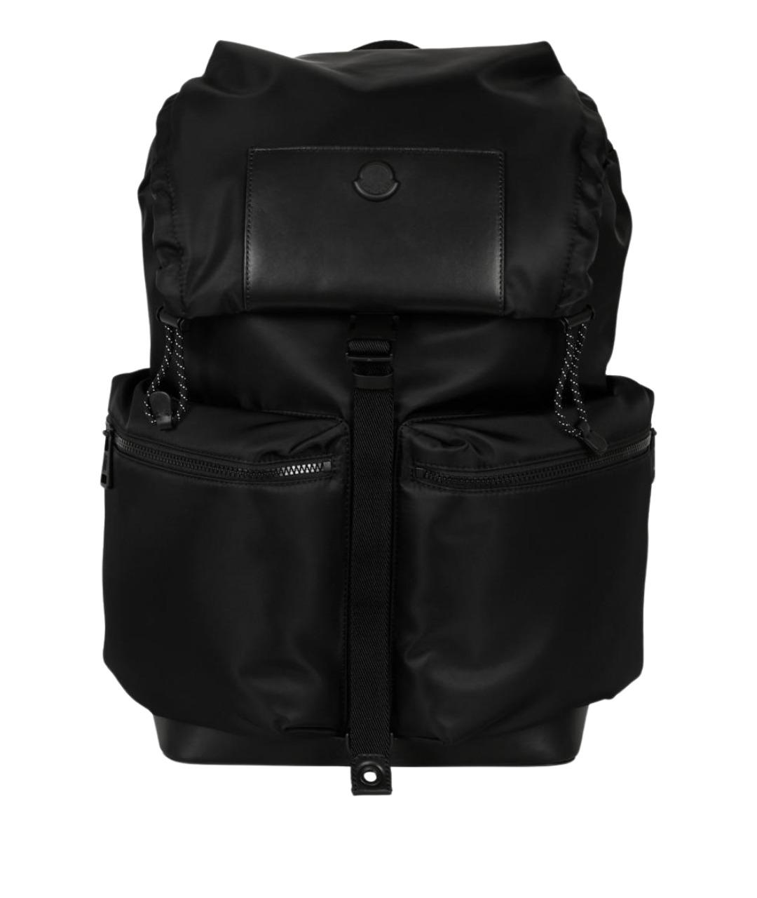 MONCLER Черный синтетический рюкзак, фото 1