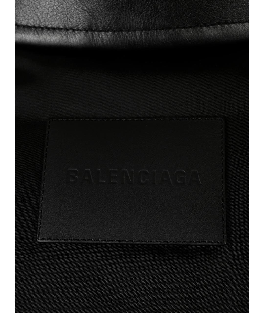 BALENCIAGA Черная хлопковая куртка, фото 3