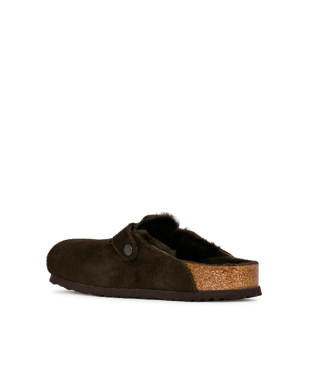 BIRKENSTOCK Коричневые замшевые мюли, фото 3