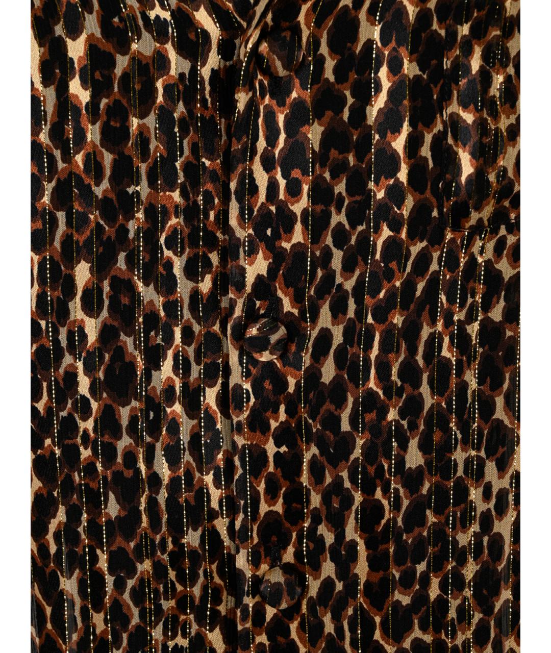 SAINT LAURENT Мульти шелковая блузы, фото 3