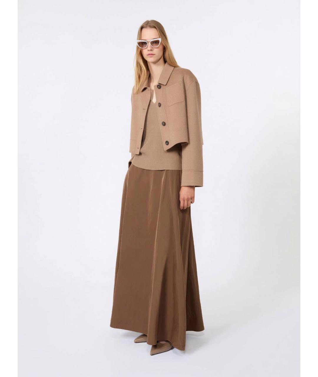 'S MAX MARA Бежевая шерстяная жилетка, фото 2