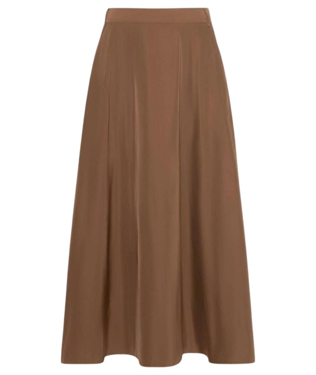 'S MAX MARA Коричневая полиэстеровая юбка макси, фото 1