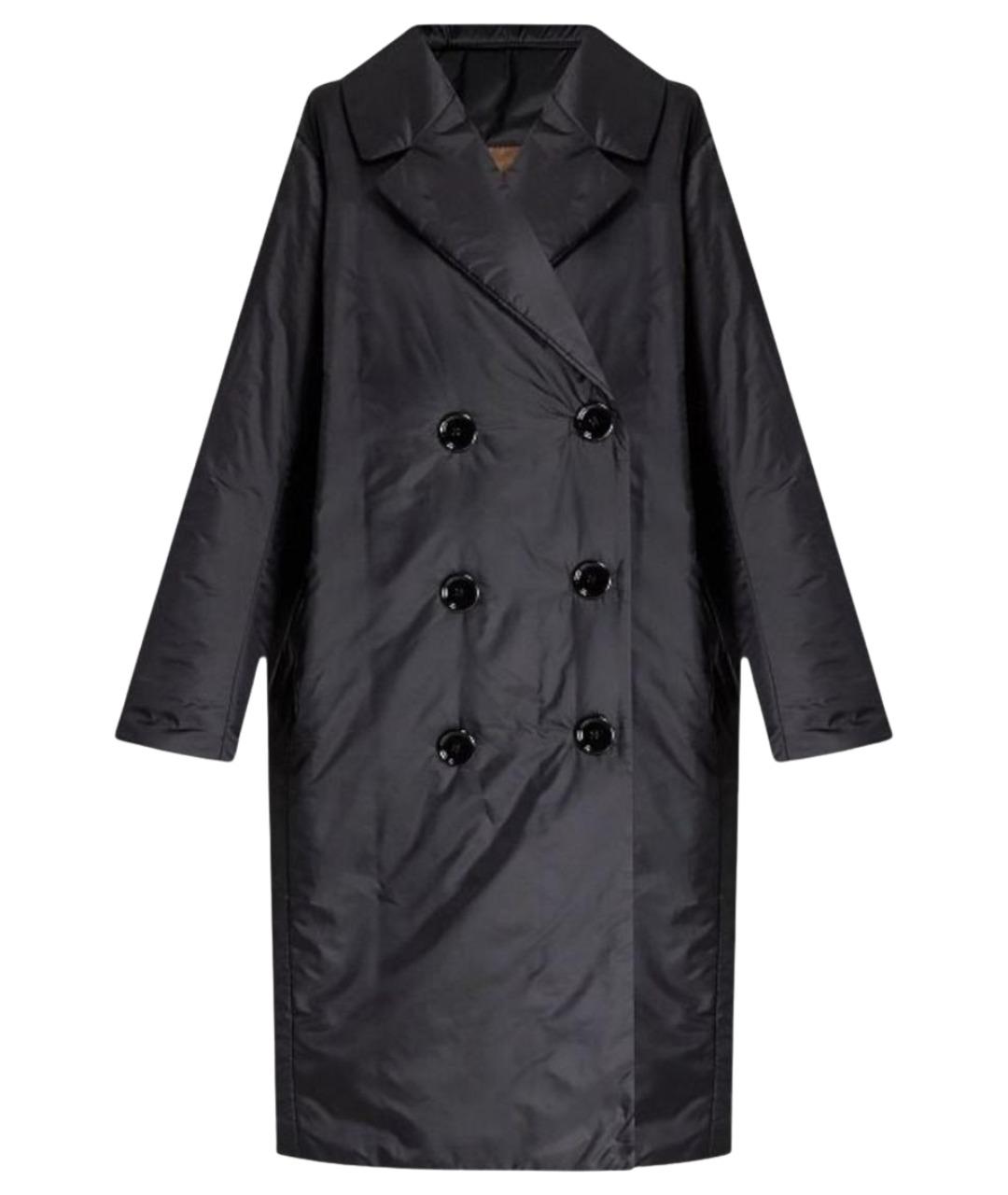 'S MAX MARA Черное полиэстеровое пальто, фото 1