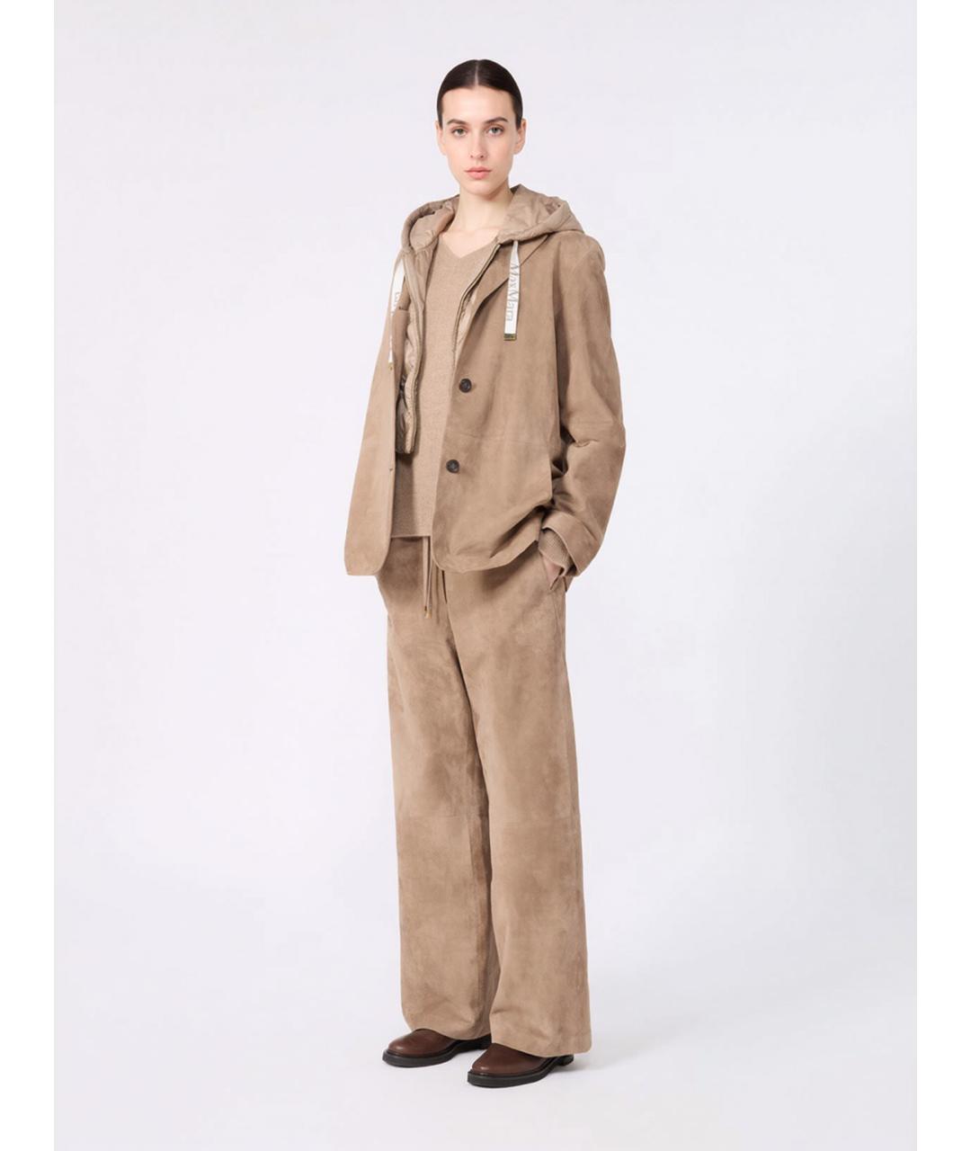 'S MAX MARA Бежевый кашемировый джемпер / свитер, фото 2
