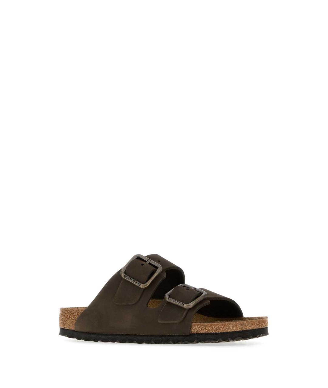 BIRKENSTOCK Коричневые замшевые сандалии, фото 2