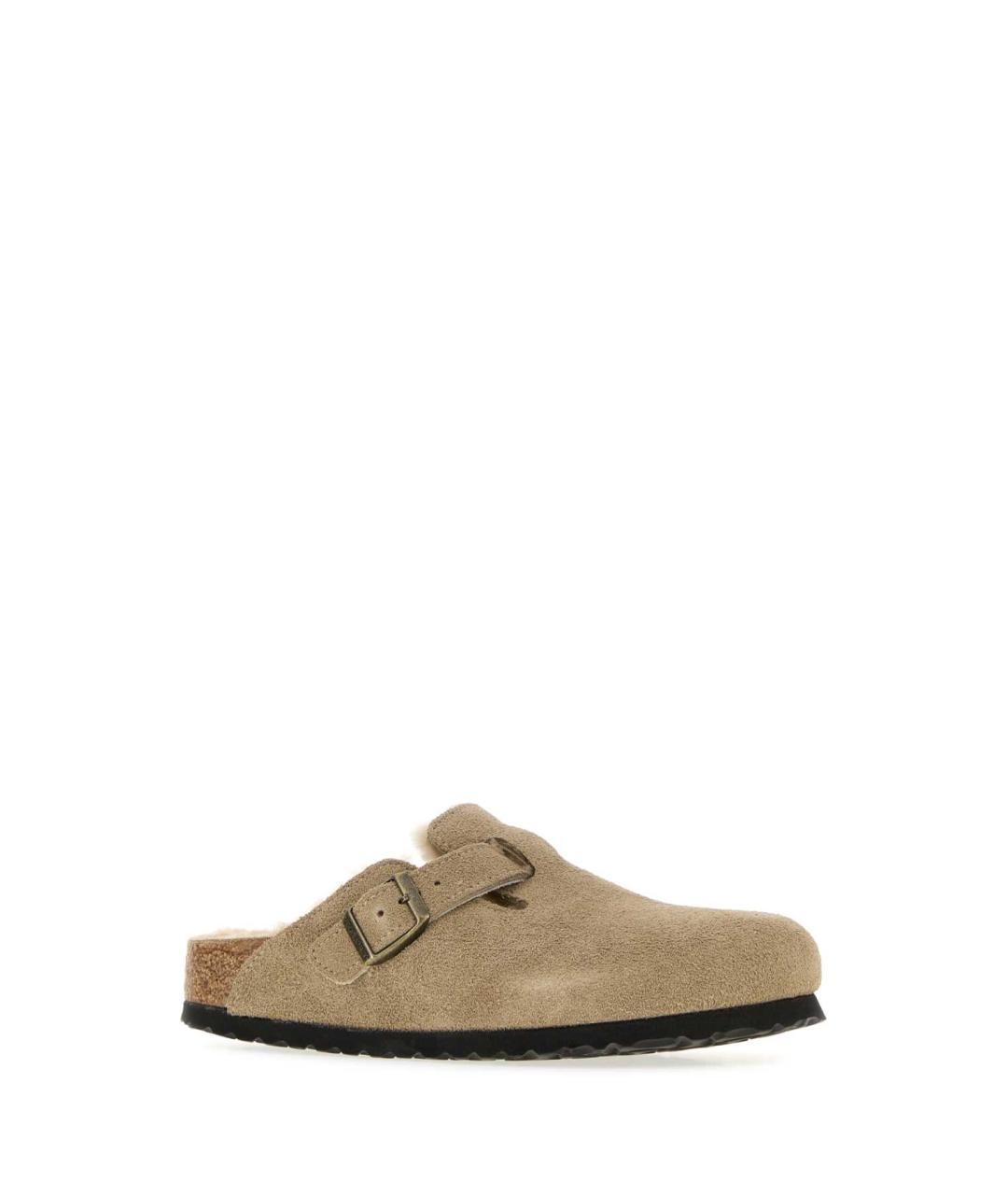 BIRKENSTOCK Бежевые замшевые мюли, фото 2
