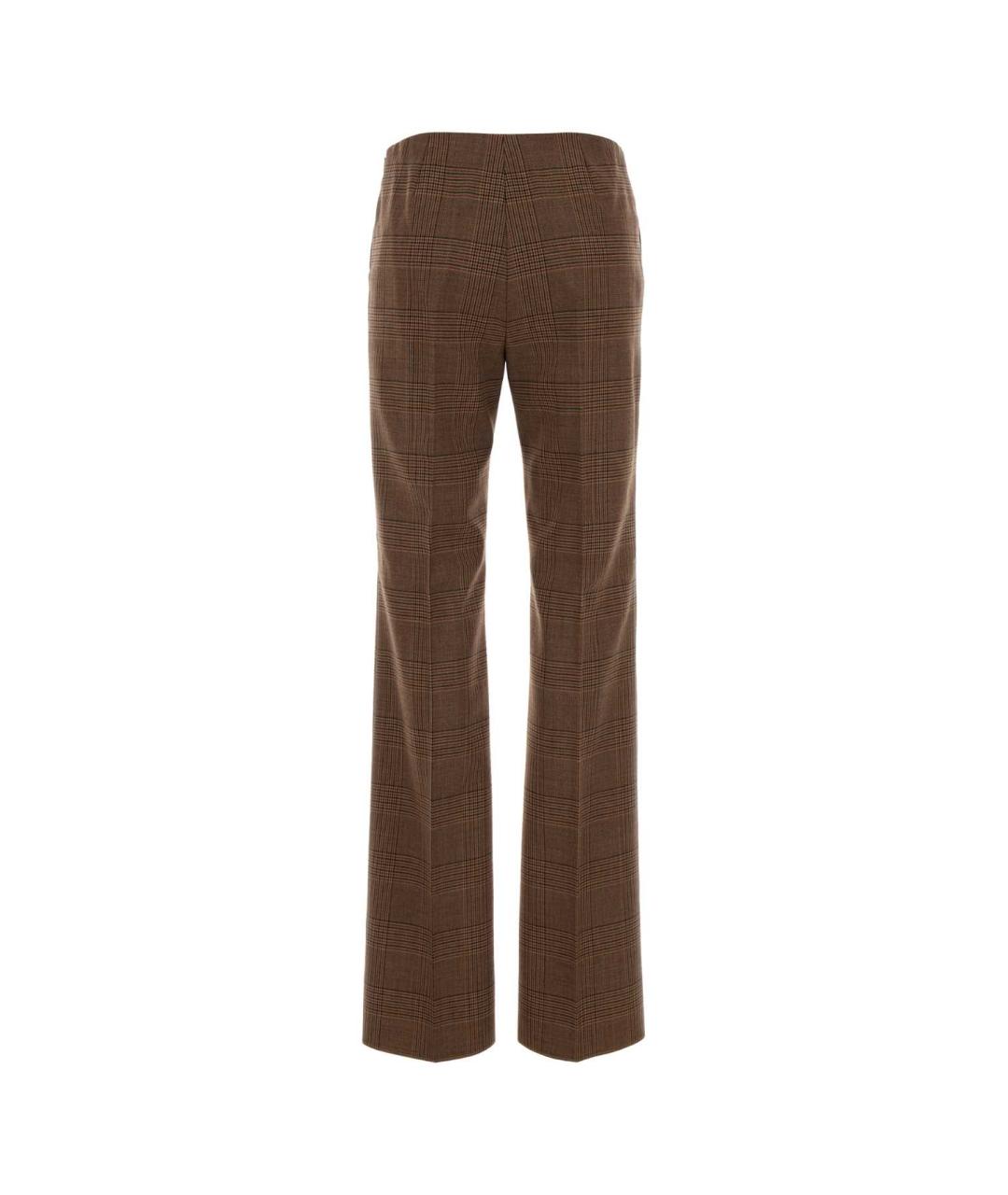 MAX MARA Мульти шерстяные прямые брюки, фото 2