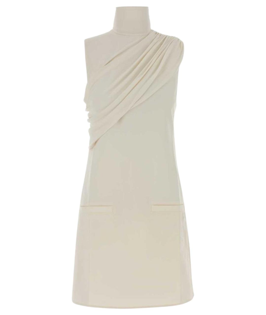 COURREGES Бежевое полиэстеровое платье, фото 1