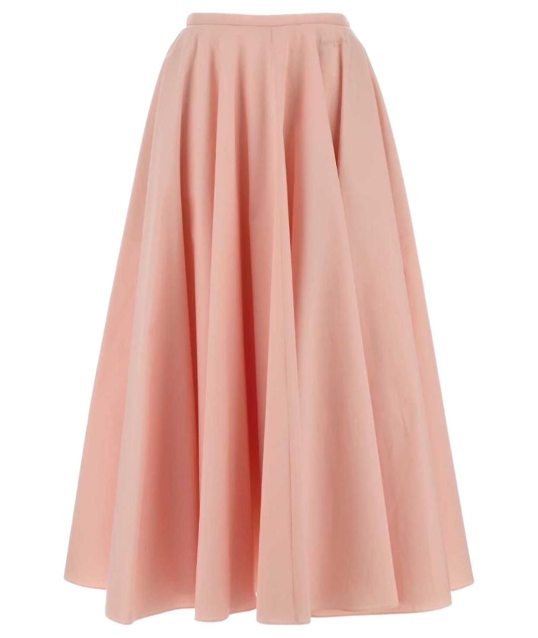 GIVENCHY Розовая хлопковая юбка миди, фото 1