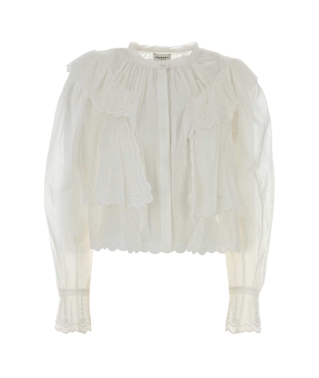 ISABEL MARANT ETOILE Белая хлопковая рубашка, фото 1