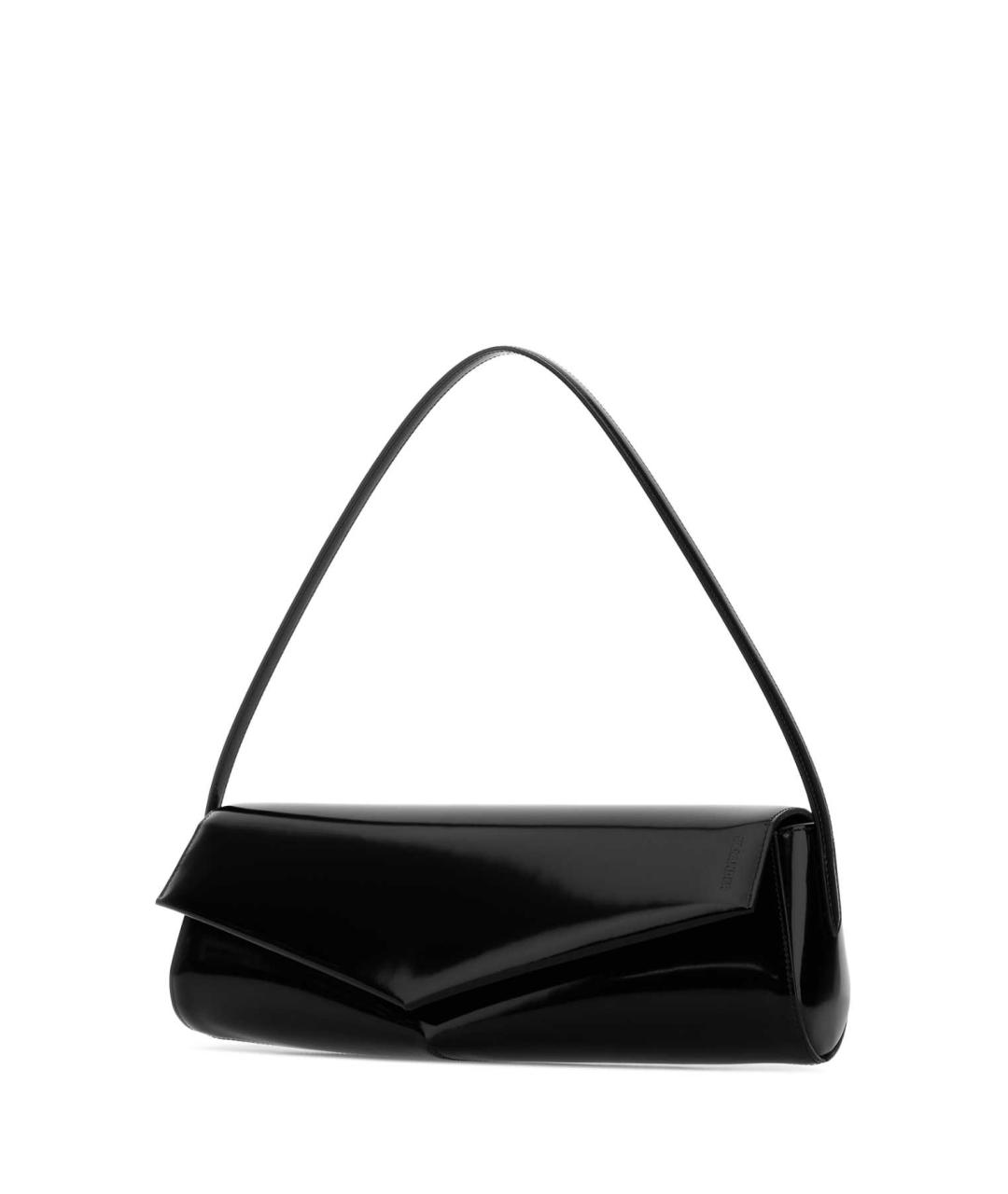 JIL SANDER Черная кожаная сумка с короткими ручками, фото 2