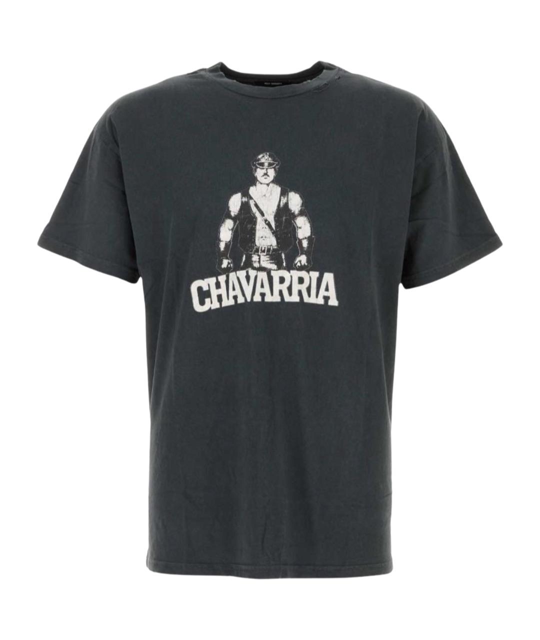 WILLY CHAVARRIA Черная хлопковая футболка, фото 1
