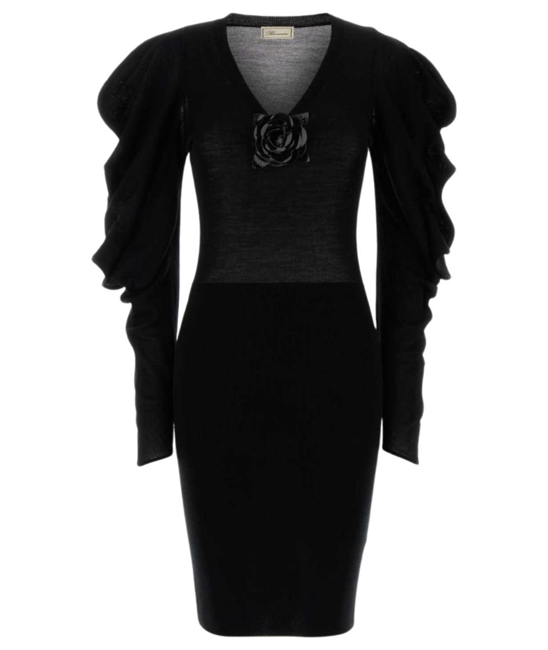 BLUMARINE Черное шерстяное платье, фото 1
