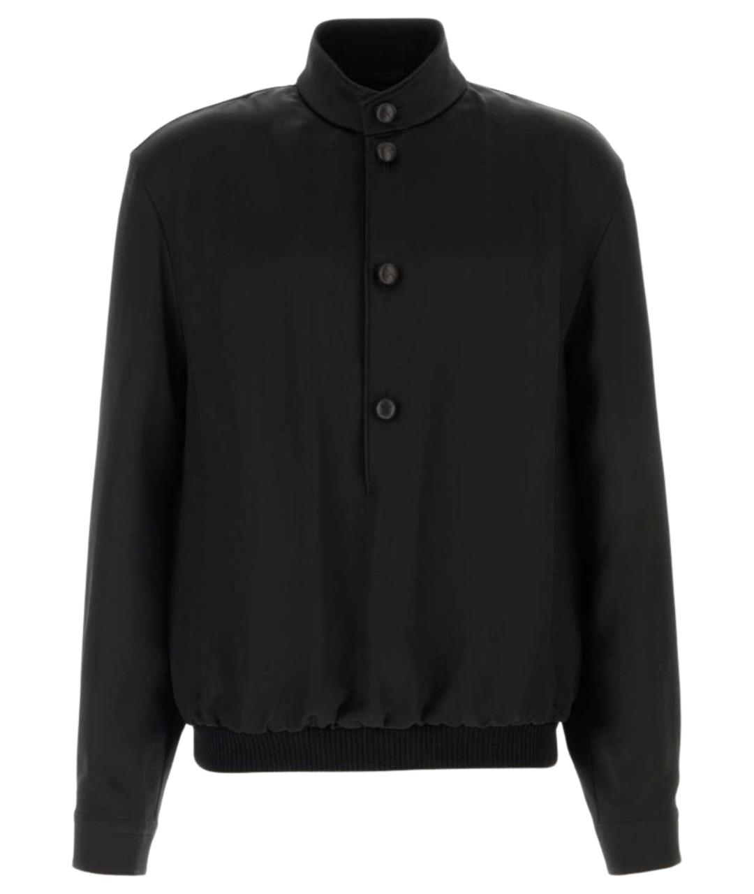 ZEGNA Черный шелковый джемпер / свитер, фото 1