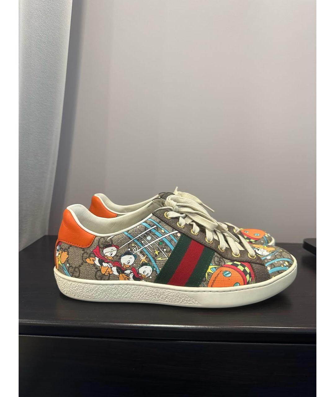 GUCCI Бежевые кроссовки, фото 8