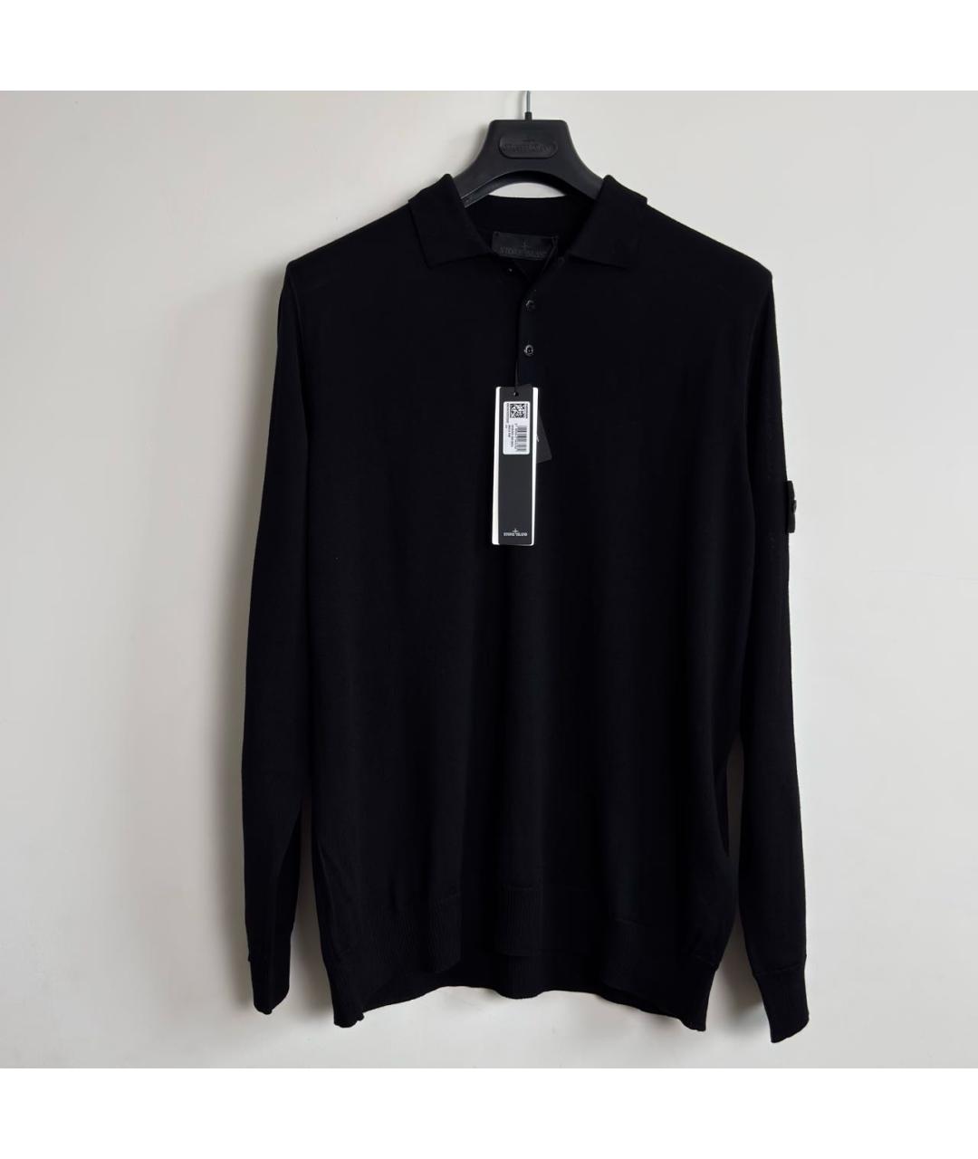 STONE ISLAND Черный шерстяной джемпер / свитер, фото 9