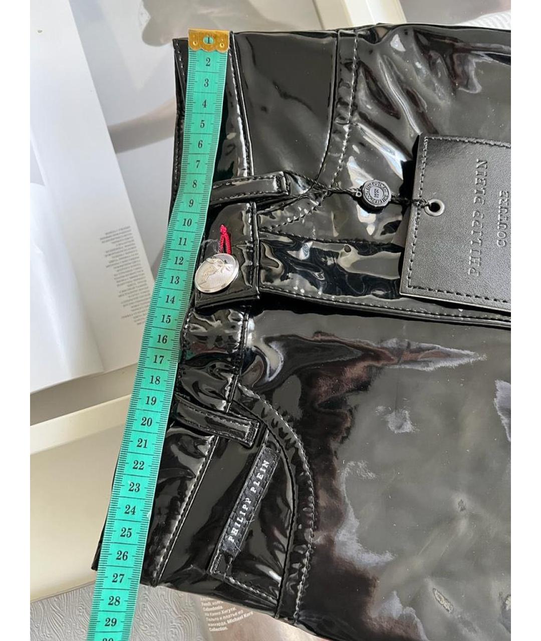 PHILIPP PLEIN Черные брюки узкие, фото 5