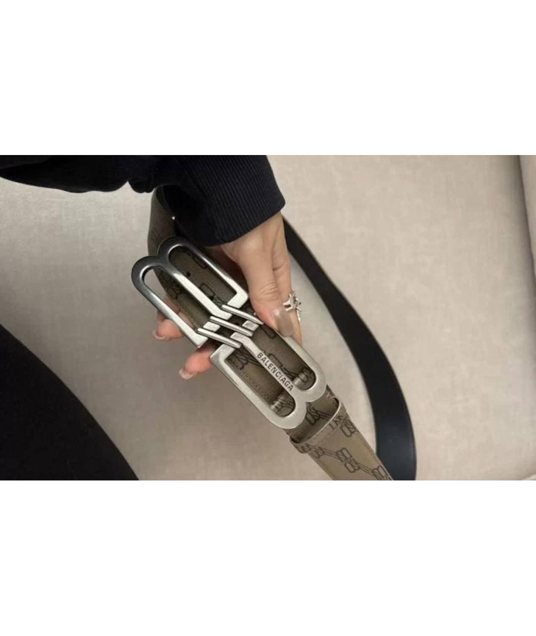BALENCIAGA Бежевый ремень, фото 4