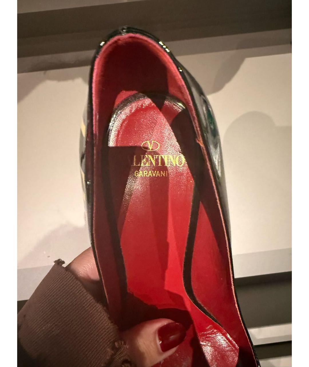 VALENTINO Черные кожаные туфли, фото 2