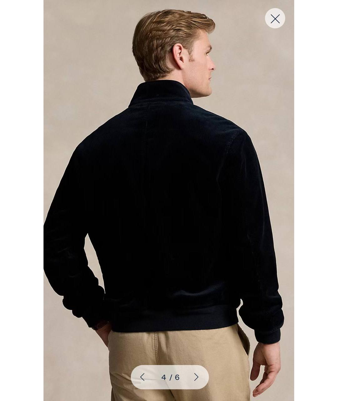 POLO RALPH LAUREN Черная хлопковая куртка, фото 9