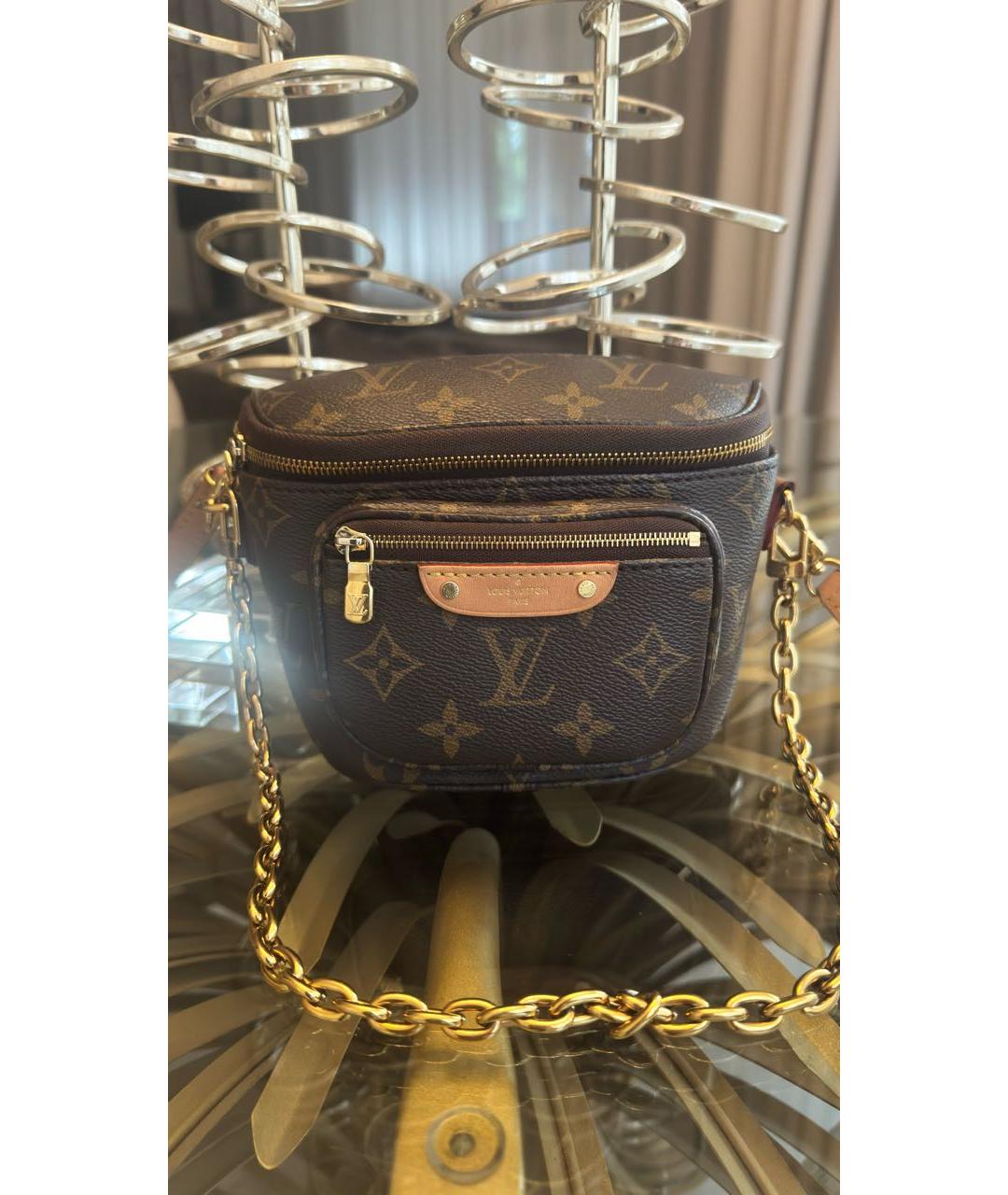LOUIS VUITTON Коричневая сумка через плечо из канвы, фото 5