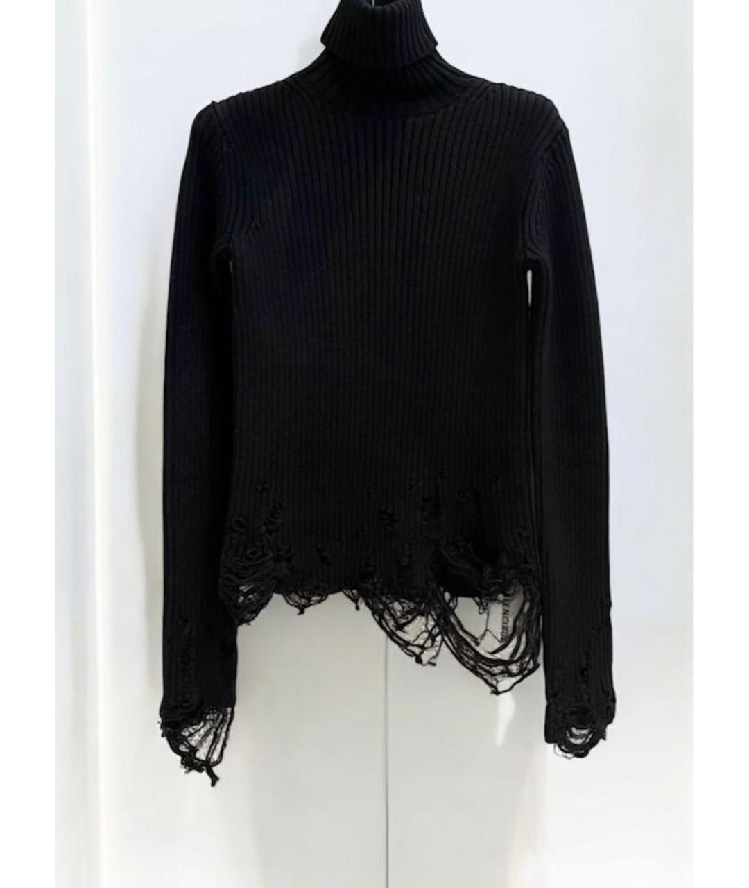 BALENCIAGA Черная шерстяная водолазка, фото 9
