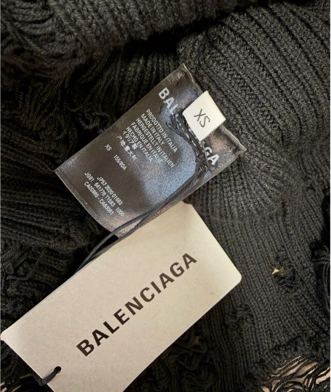 BALENCIAGA Черная шерстяная водолазка, фото 3