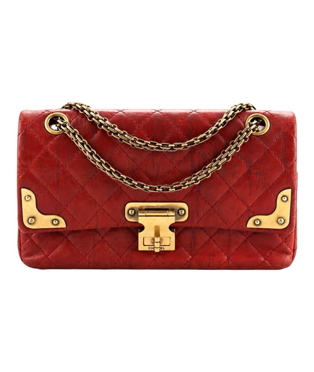 CHANEL Бордовая кожаная сумка через плечо, фото 8