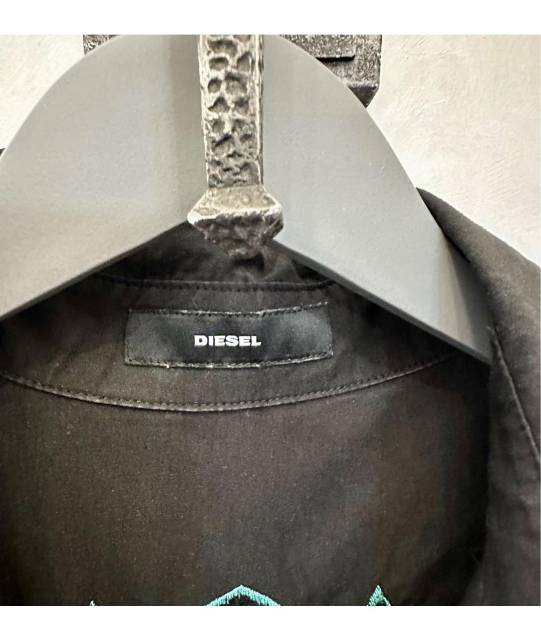 DIESEL Черное хлопковое платье, фото 3