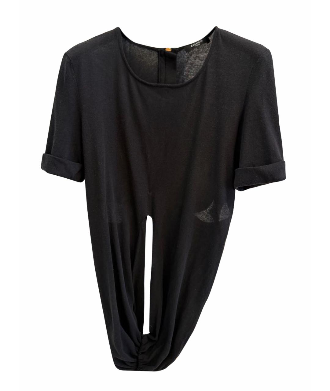 BALMAIN Черная футболка, фото 6