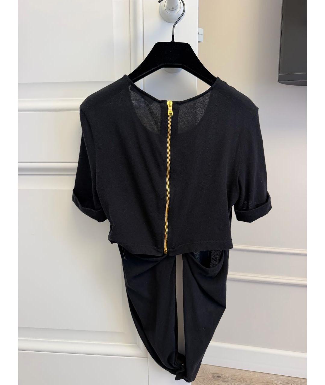 BALMAIN Черная футболка, фото 2