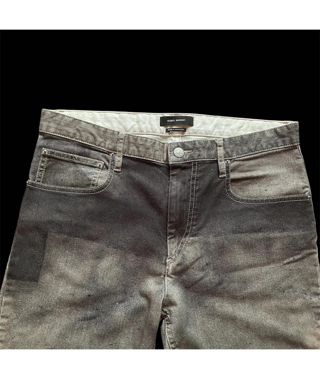ISABEL MARANT Мульти хлопковые прямые джинсы, фото 3
