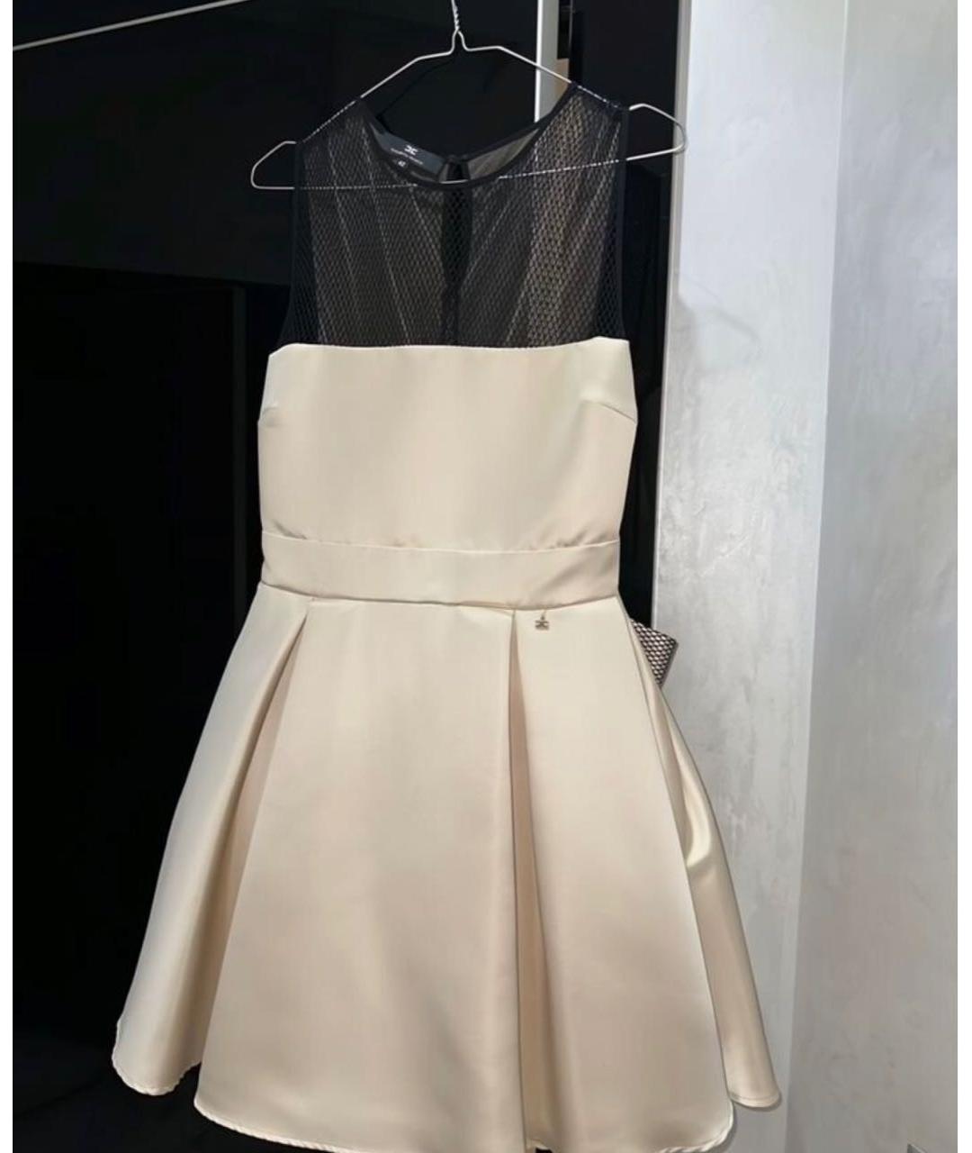 ELISABETTA FRANCHI Розовое атласное вечернее платье, фото 5