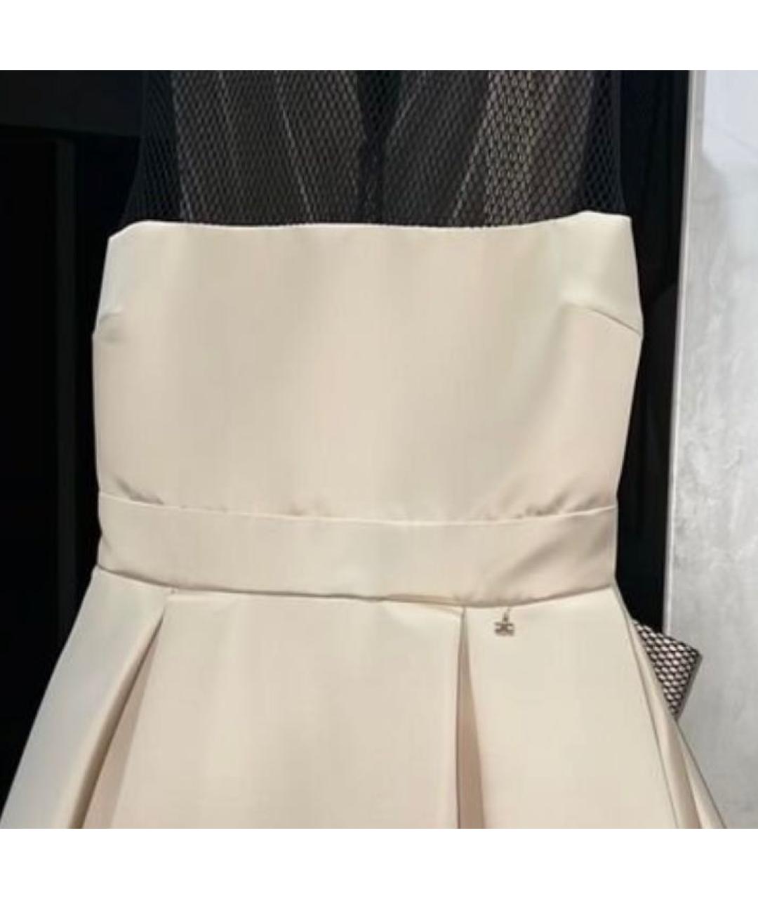 ELISABETTA FRANCHI Розовое атласное вечернее платье, фото 3