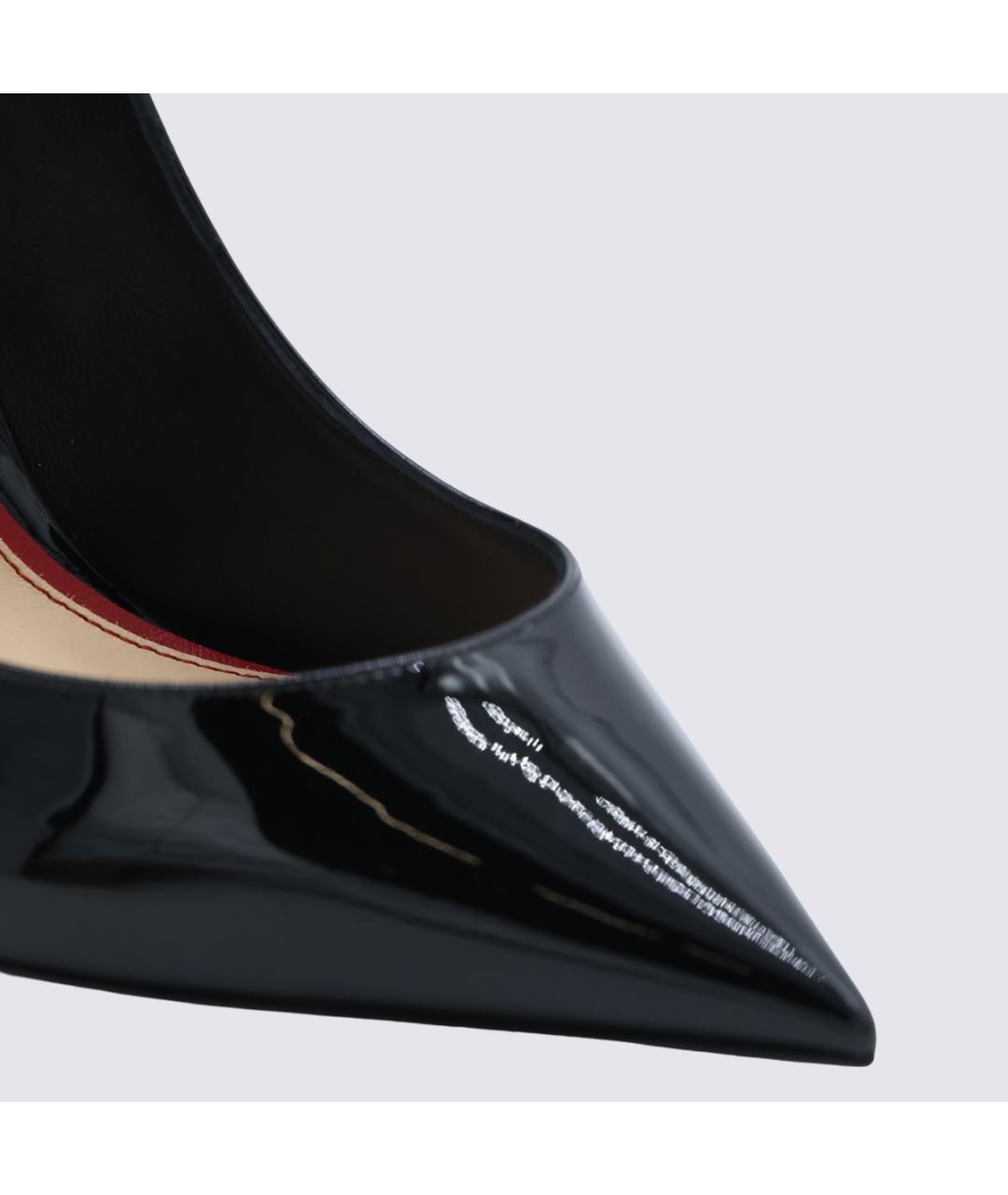 CHRISTIAN LOUBOUTIN Черные туфли из лакированной кожи, фото 4